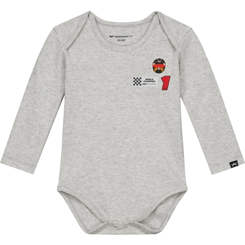 MV Romper - Longsleeve - Grijs - 62 / 68 - Max Verstappen