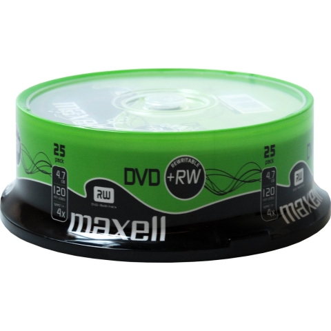 Maxell DVD+RW 120/4.7GB Spindle 25 4X
