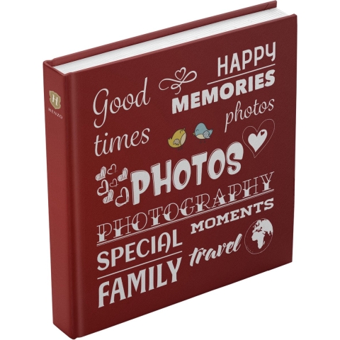 Henzo Foto Album Wording Rood 10.730.03 Inplakalbum