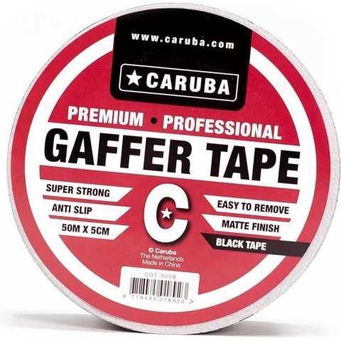 Caruba Gaffer Tape 50m X 5cm Zwart