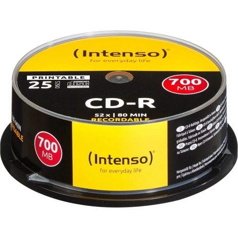 Intenso CD-R Spindle 25 Printable 700mb