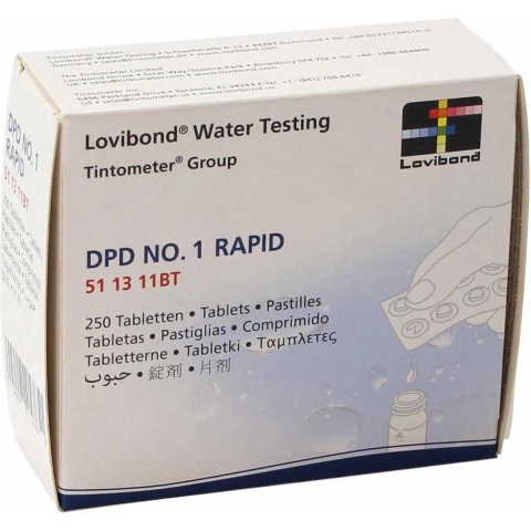 W'eau DPD 1 tabletten voor manuele tester - 100 stuks