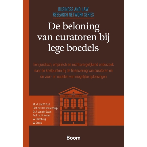 De beloning van curatoren bij lege boedels (Paperback)