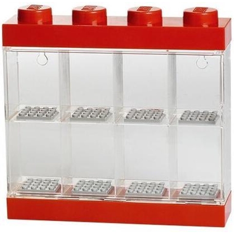 Displaydoos voor 8 minifiguren - rood