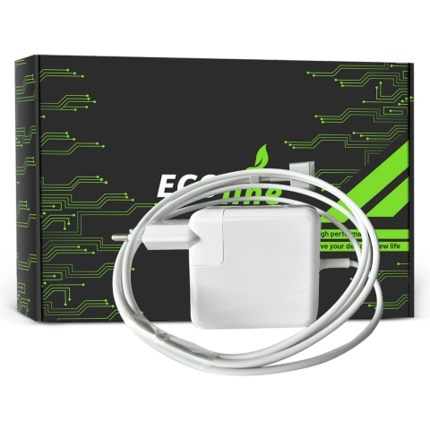 EcoLine - Oplader / AC Adapter - Geschikt voor de Apple Macbook Air 13 A1466 - Magsafe 2 - 14.5V 3.05A 45W