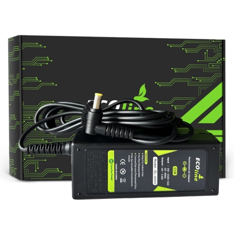 EcoLine - Oplader / AC Adapter - Geschikt voor de Acer Aspire 5741G 5742 5742G E1-521 E1-531 E1-531G E1-570 E1-571 E1-571G - 19V 3.42A 65W