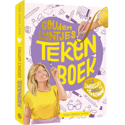 Gouden lijntjes tekenboek (Paperback)