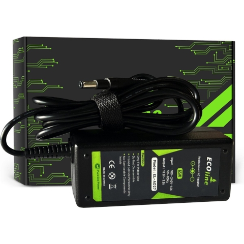 EcoLine - Oplader / AC Adapter - Geschikt voor de HP Pavilion DV2000 DV6000 DV8000 Compaq 6730b 6735b nc6120 nc6220 nx6110 - 18.5V 3.5A 65W