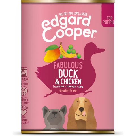 Edgard&Cooper natvoer Duck&Chicken 6 x 400 gram