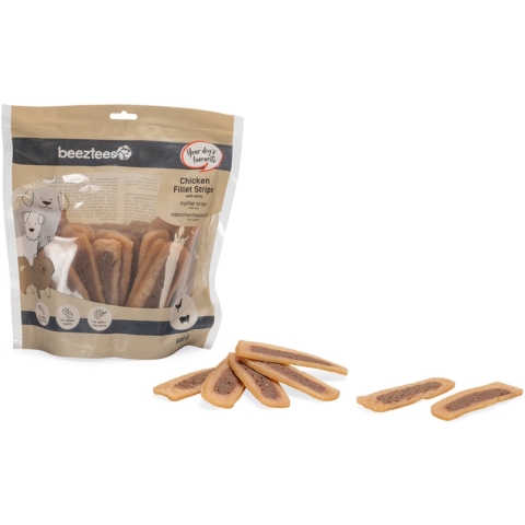 Beeztees Hondensnack Kipfilet Strips met Lam 900 gram