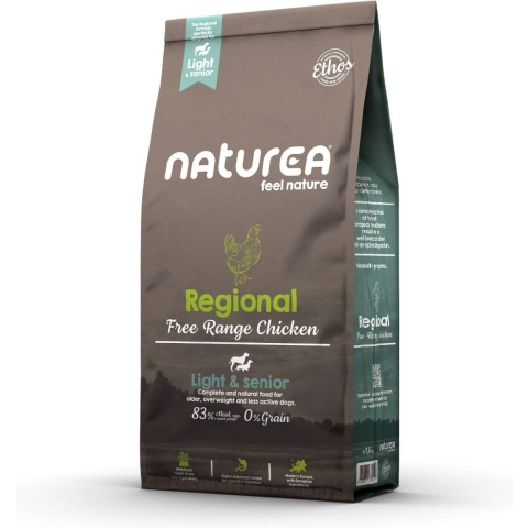 Naturea Grainfree Dog Ethos Regional Free Range Chicken Light&Senior 1,6 kg