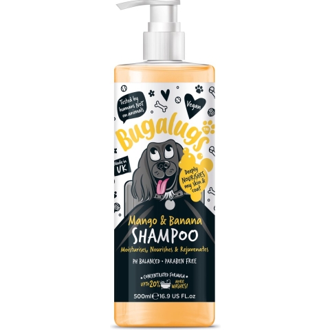 Bugalugs Mango&Banana Dog Shampoo Bottle with Pump 500 ml