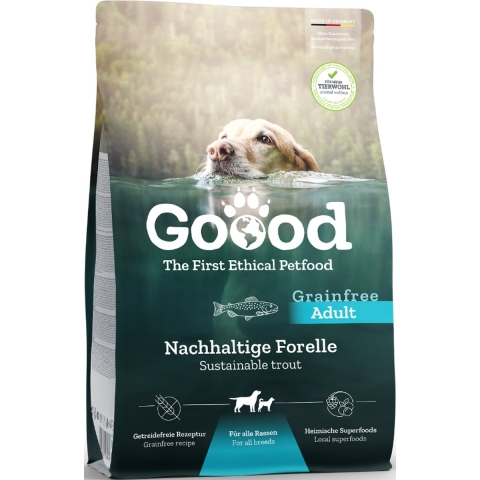 Goood Graanvrij hondenvoer Adult Duurzame Forel 1,8 kg