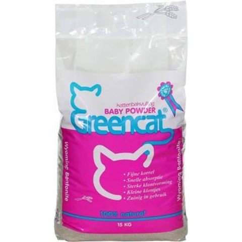 Greencat kattenbakvulling Babypoeder 15 kg