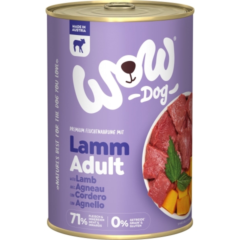 WOW Graanvrij natvoer Adult Lam 6 x 400 gram