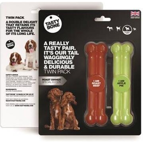 Tasty Bone Twinpack Roast Dinner Roast Beef&Apple Pie Small