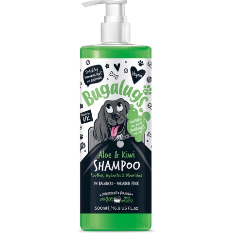 Bugalugs Scooting Aloe&Kiwi Dog Shampoo Bottle with Pump 500 ml