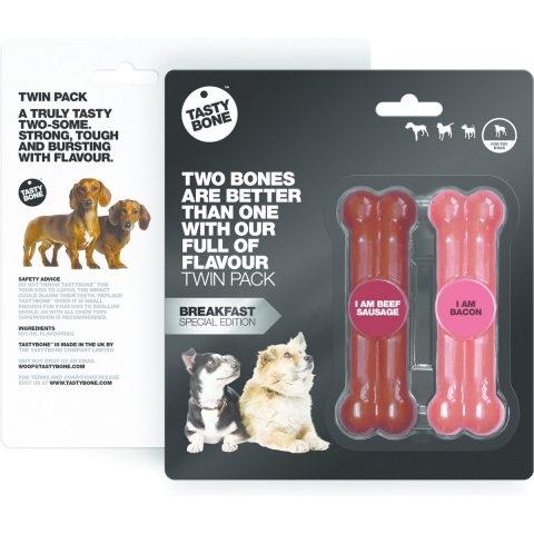 Tasty Bone Twinpack Breakfast Beef Sausage&Bacon Small