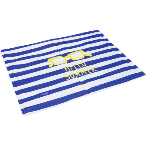 Beeztees Hello Summer Koelmat Hond Blauw/Wit  100 x 60 x 1 cm