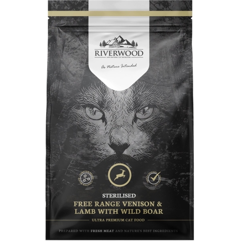 Riverwood Cat Sterilised Venison, Lamb with Wild Boar 2 kg