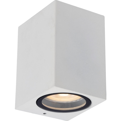 Lucide Zaro 1 Wandlamp Buiten IP44 Vierkant Wit