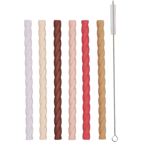 OYOY Mellow Rietjes Set Van 6 Cherry Red Vanilla