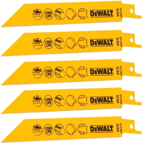 DeWALT DT2384 Reciprozaagblad metaal 152mm. VE=5