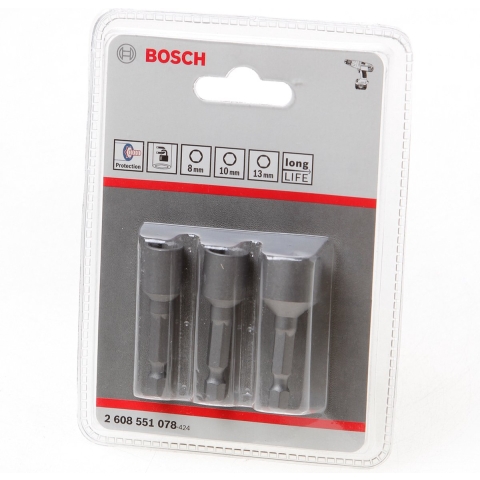 Bosch Professional 3-delig Dopsleutelset - 2608551078