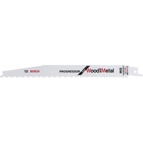 Bosch Professional S3456XF Reciprozaagblad 200mm Progressor for Wood and Metal VE=5 - 2608654406