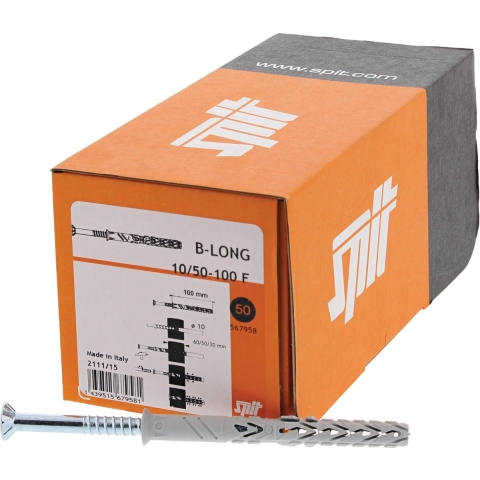 Spit B-LONG F Constructie Plug 8x80/30F VERZINKTKOP/TX30 VE=50 - 567951