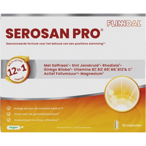 Serosan Pro® - Positieve Stemming 30 capsules - 30 Capsules - Flinndal