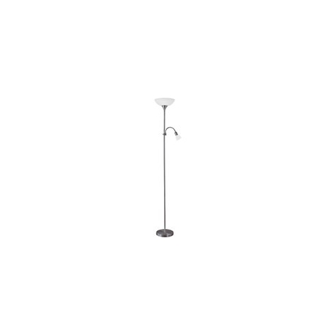 EGLO Up 2 Vloerlamp - E27/E14 - 176,5 cm - Zwart/Wit