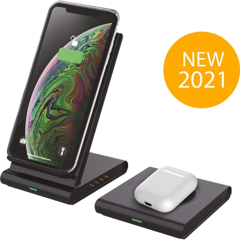 ExCorn 2-in-1 Draadloze Apple Oplader - Wireless Charger voor iPhone, Samsung, Smart Watch en Airpod