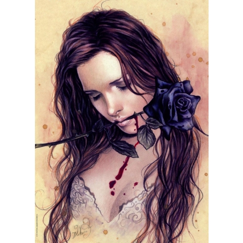 Dark Rose - Legpuzzel - 1000 Stukjes