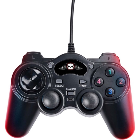 No Fear Gaming Controller - USB A - 1,5 M Kabel - Plug&Play - Controller Instelbaar - Zwart