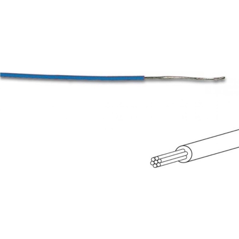 Montagedraad -Ø 1.4 Mm - 0.2 Mm² - Meeraderig - Blauw