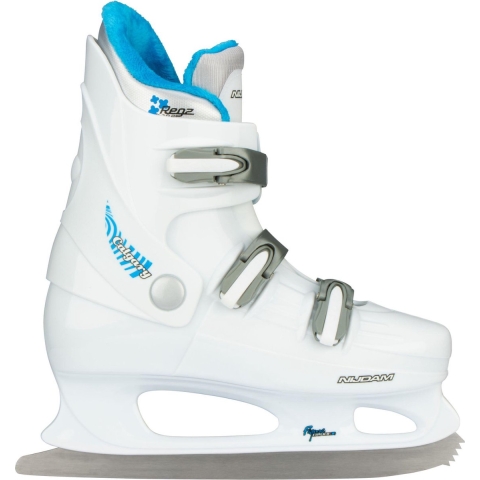 Nijdam Kunstschaats - Vancouver - Hardboot - Wit/Zilver - 43