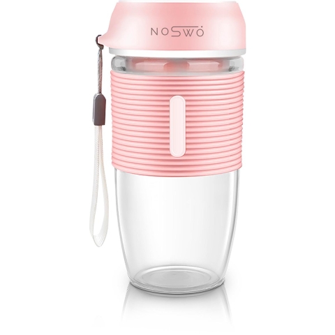 Noswo Blender To Go - Draagbare Blender - Portable Blender  -  Mini Blender voor Onderweg - Smoothie Maker - Draadloze Blender - Roze