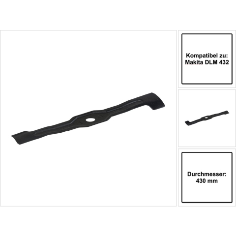 Makita Sichelmesser 43cm zu Akku-Rasenmäher DLM432 Makita Sikkelmes Snijbreedte max. 430 mm