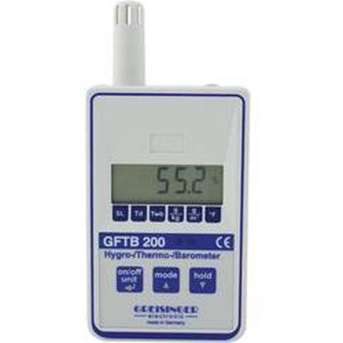 Greisinger GFTB 200 Luchtvochtigheidsmeter (hygrometer) 0 % Hrel 100 % Hrel Dauwpunt/schimmel waarschuwingsweergave