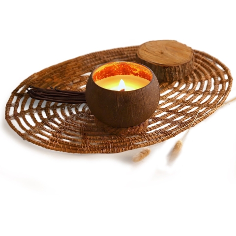 Namture Kokosnoot Kaars - Vanille Geurkaars - 50 Branduren - Vier Geuren - 300 ml Kokosnoot Wax - Duurzaam Cadeau
