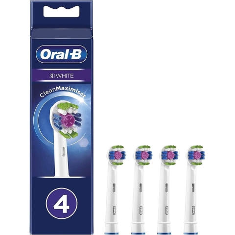 Oral-B 3D White - Opzetborstels - 4 stuks
