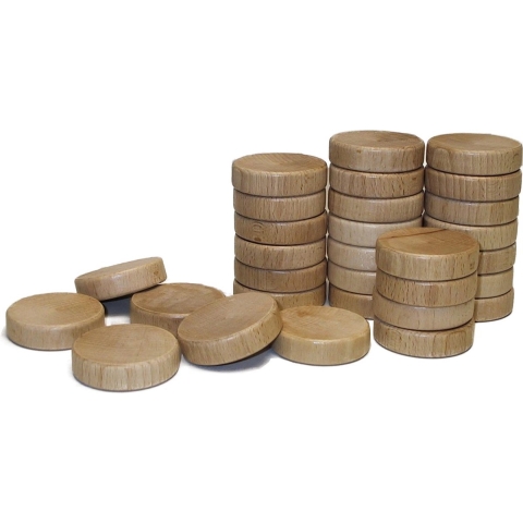Sjoelstenen Set 30st Holgraaid