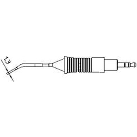 Weller RTM 008 (RT5) Soldeerpunt Beitelvorm, gebogen 30° Grootte soldeerpunt 0.8 mm Inhoud: 1 stuk(s)