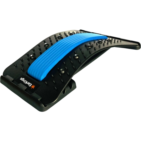 EarKings Backstretcher Massage Apparaat met Zachte Massage Pads - Rugstretcher met 4 Standen - Verstelbare Rugmassage voor Optimale Ontspanning V3
