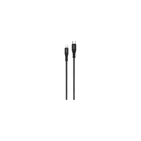 Philips USB Kabel 3.0 - USB-C - Lightning - Compatibel met iPhone - Lengte 1,2 Meter - Zwart - Nylon