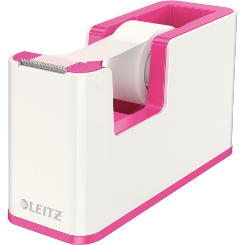 Leitz Plakbanddispenser WOW 5364 Wit, Pink Rolbreedte (max.): 19 mm Rollengte (max.) 33 m