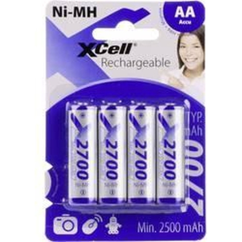XCell X2700AA B4 Oplaadbare AA batterij (penlite) NiMH 2700 mAh 1.2 V 4 stuk(s)