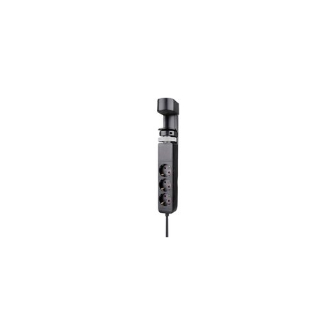 Neomounts DS22-840BL6 Stekkerdoos Zwart Randaarde stekker 1 stuk(s)