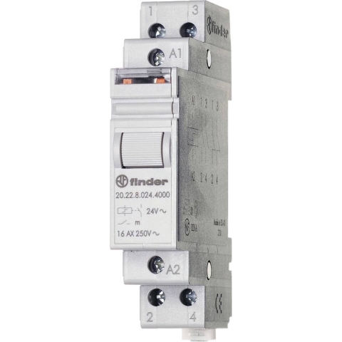 Finder 20.22.8.110.4000 Stroomstootschakelaar DIN-rail 2x NO 110 V/AC 1 stuk(s)